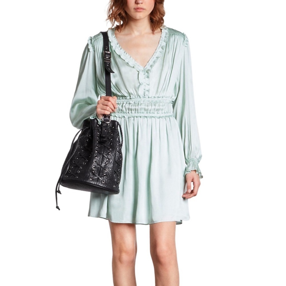NWT! The Kooples Elegant Mint Green Women's Dress, Size 1 - Picture 6 of 16